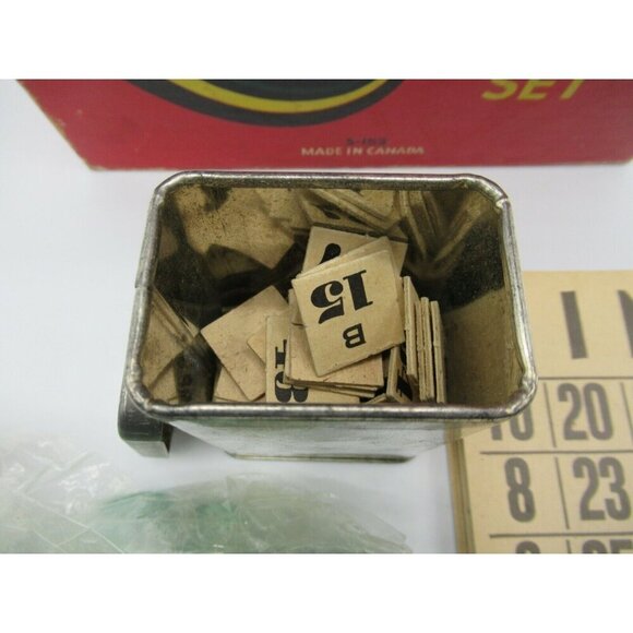 Somerville Bingo Game Made in Canada Complete 18 Card Set Chips - Picture 3 of 9